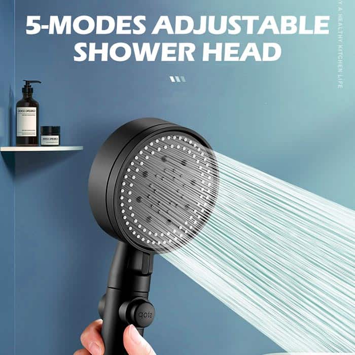 PressureShower, set pentru duș cu 5 moduri de funcționare (pară duș, furtun și suport) - Image 3