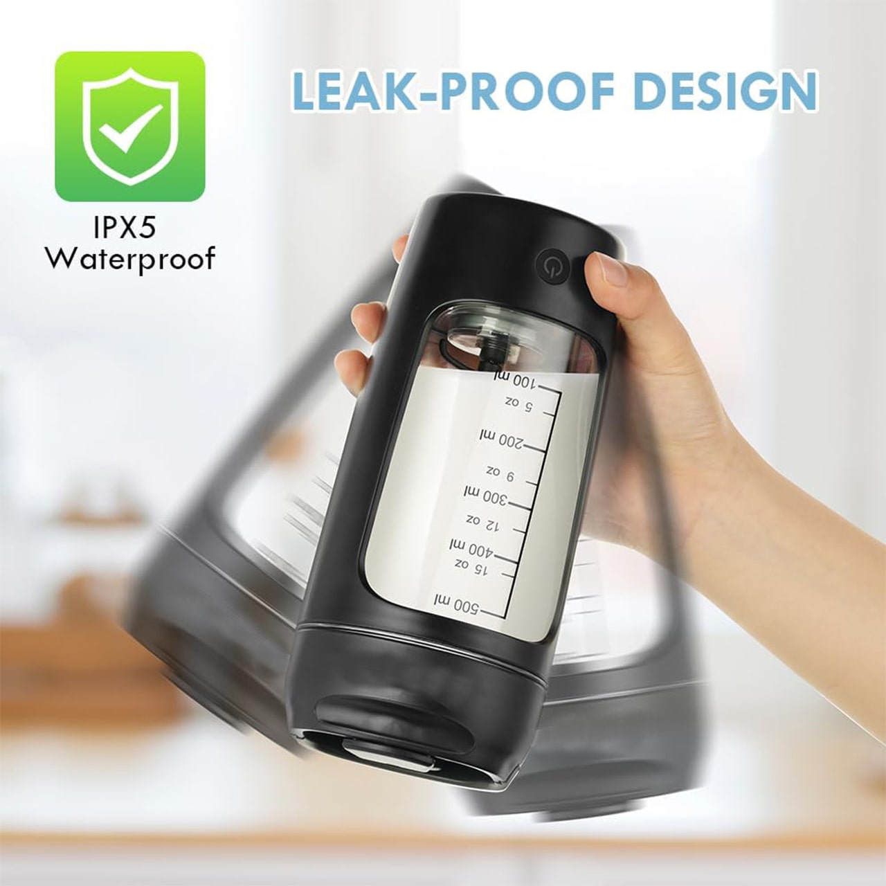 ProteinShaker, un shaker electric cu un recipient care este de asemenea o sticlă - Image 2