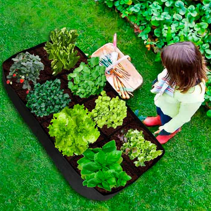 Patul de grădină portabil este făcut dintr-un material moale, subțire și respirabil!