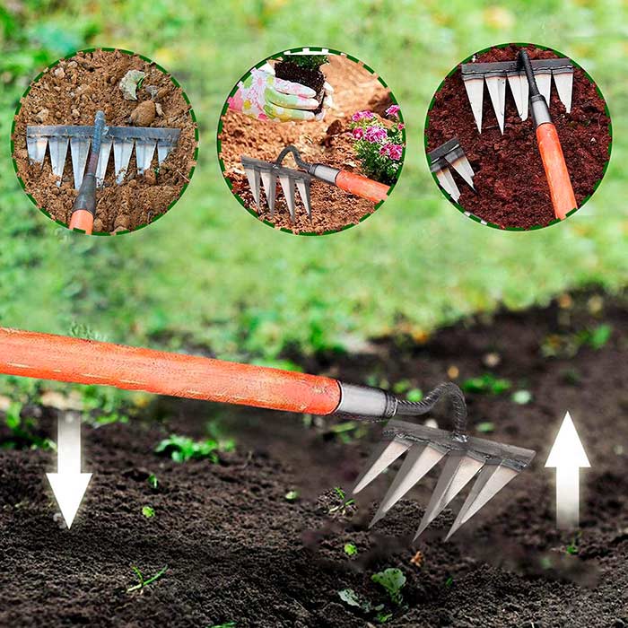 Sapa afânează solul, permițând o creștere mai bună a plantelor!