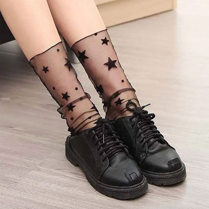 RetroMeshSocks, 5 perechi de șosete de modă calde - Image 5