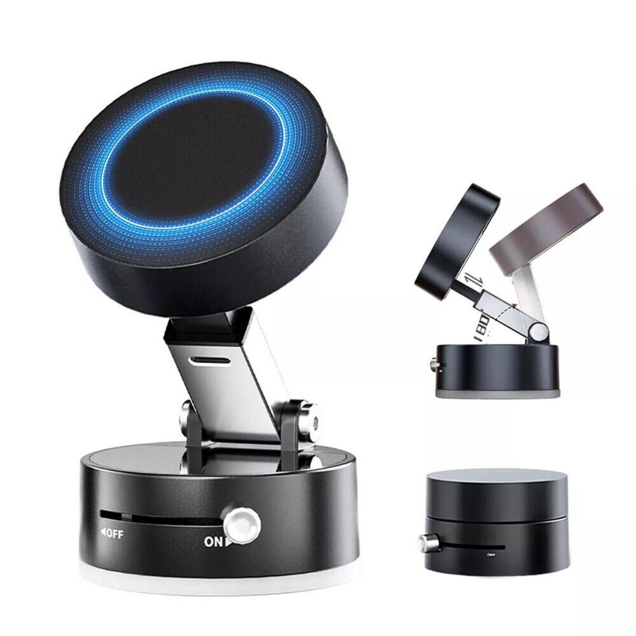 RingMag, suport magnetic universal ajustabil cu ventuză cu vacuum - Image 9