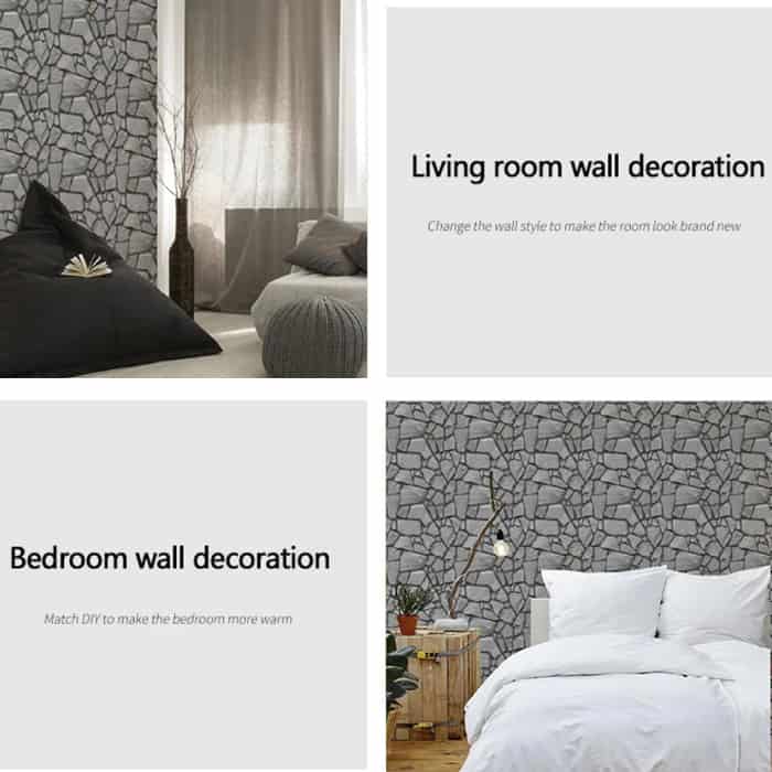 RocksWall, tapet autoadeziv 3D cu model de rocă (set de 10 buc.) - Image 8
