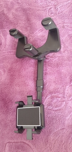 RotatableCarHolder, suport pentru telefon la 360 de grade care se montează pe oglinda retrovizoare - Image 5