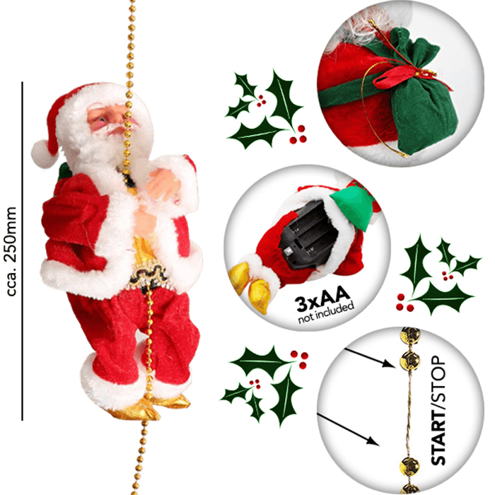 SantaStar, Moș Crăciun cântând muzică și cățărându-se pe frânghie - Image 6