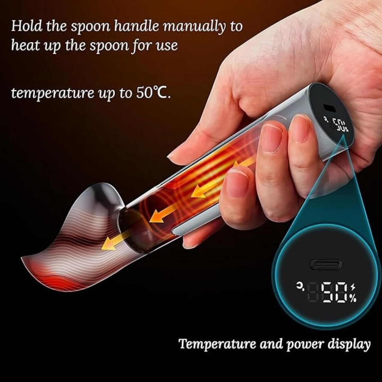 Scoop, lingură electrică și încălzită pentru înghețată - Image 2
