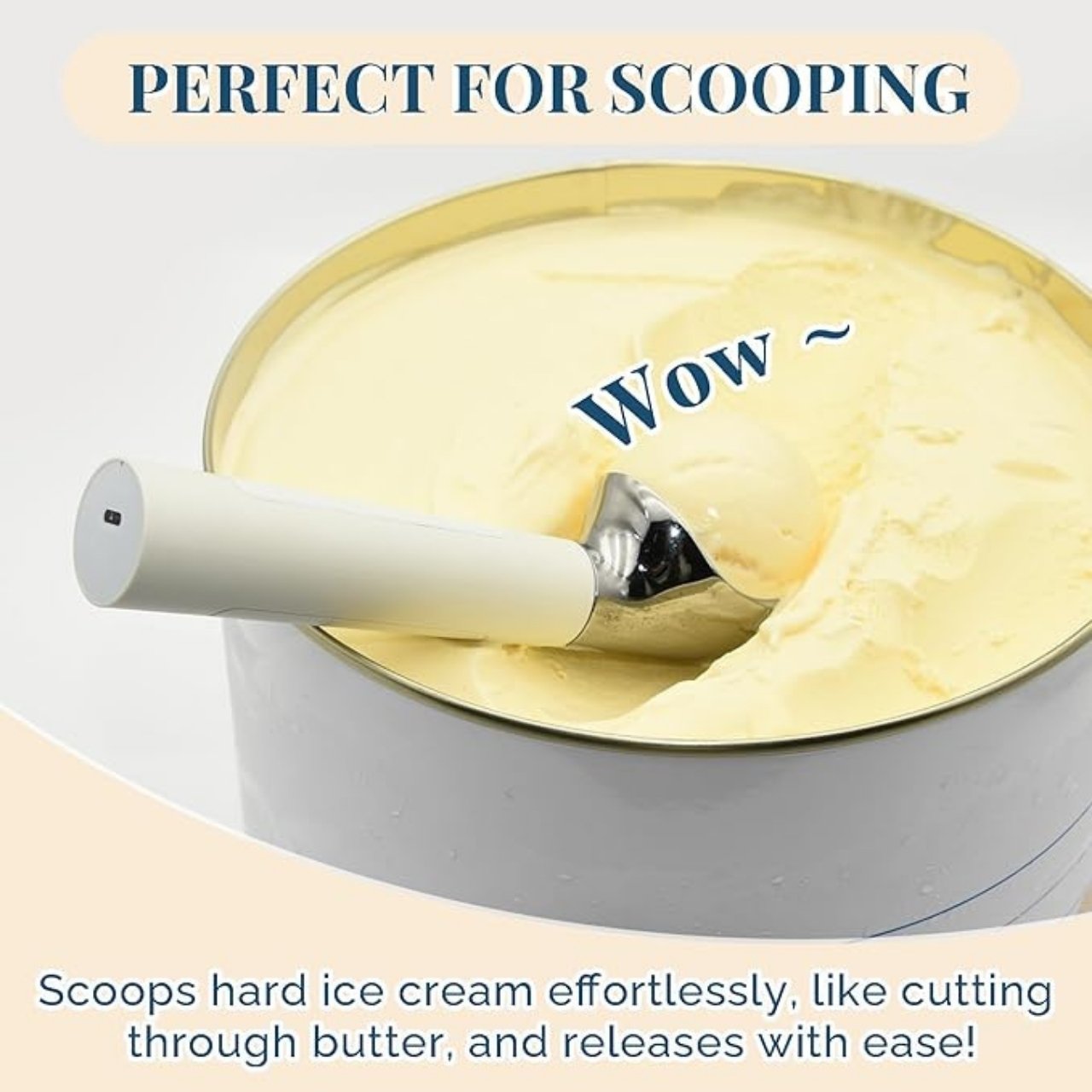 Scoop, lingură electrică și încălzită pentru înghețată - Image 5