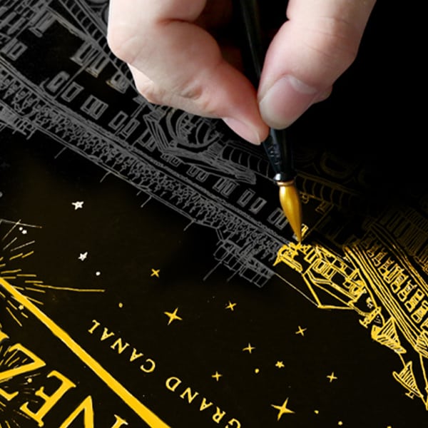 ScratchArt, set creativ cu 6 piese si 2 ilustrate - Image 7