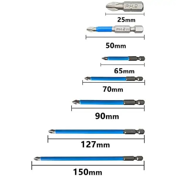 ScrewBitsMagnetic7, set de 7 biți cu vârf magnetic - Image 2
