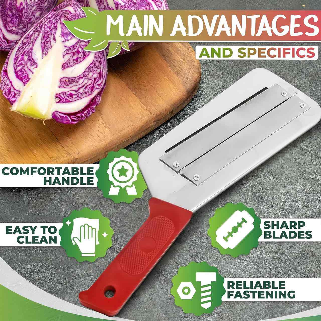 Shredder, slicer universal dublu pentru varză - Image 10