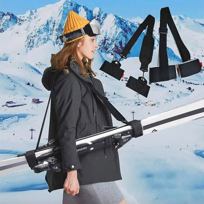 SkiBundle, curea de transport schiuri + colțari universali GRATUIT - Image 5