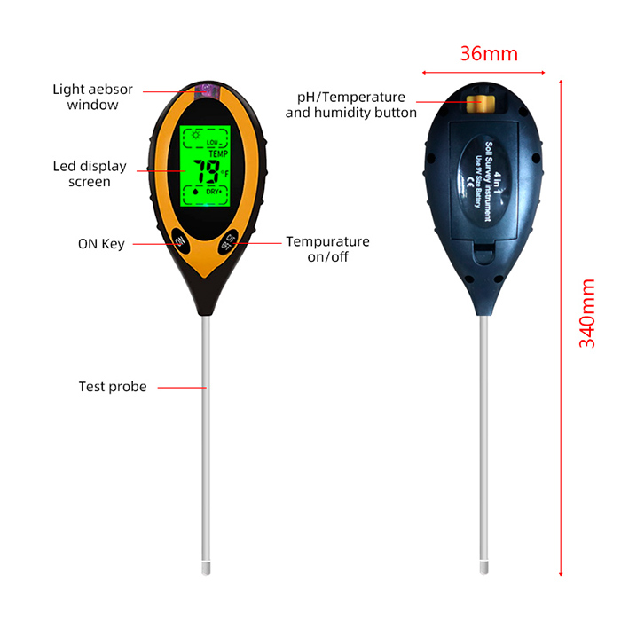 SoilMeter, tester pentru sol 4 în 1 - Image 2