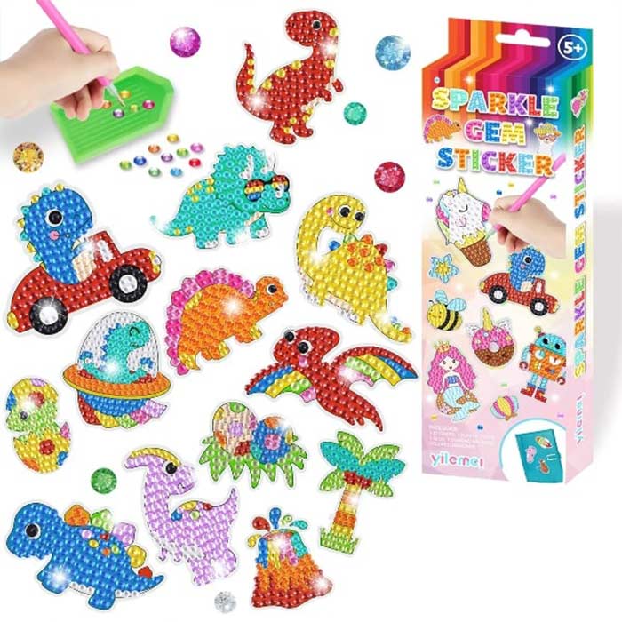 SparkleStickers, set creativ pentru aplicarea de diamante colorate pe autocolante - Image 2