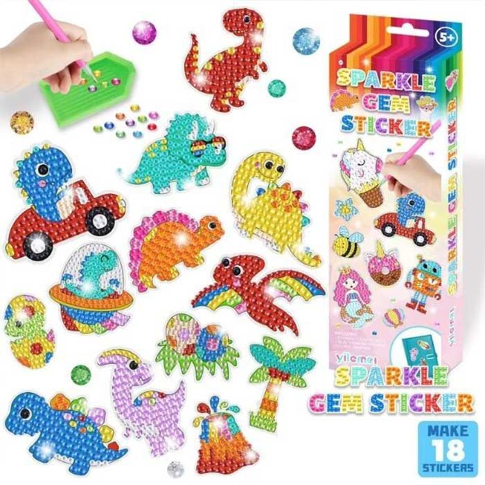 SparkleStickers, set creativ pentru aplicarea de diamante colorate pe autocolante - Image 9
