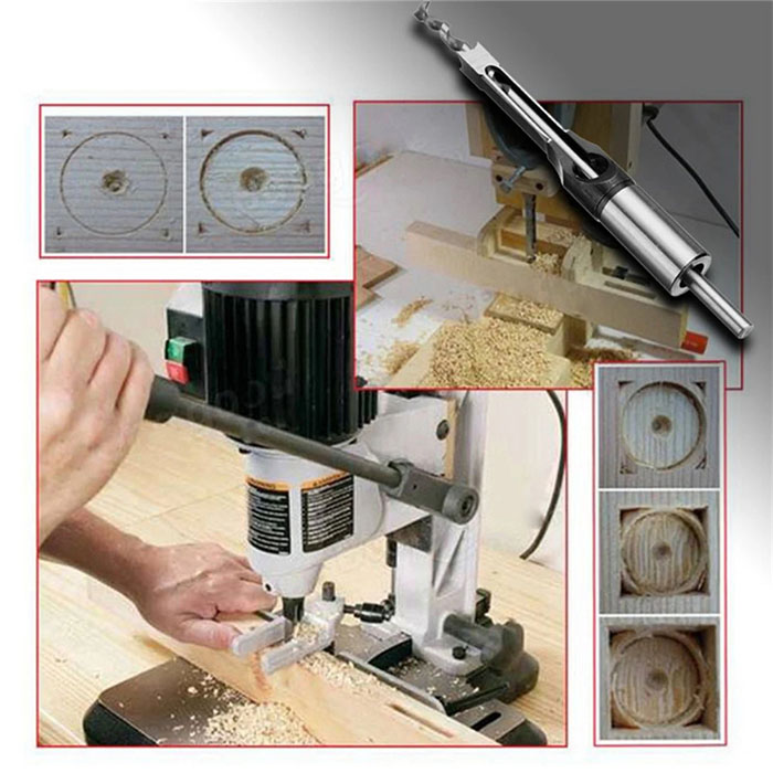 SquareDrill, burghie pentru găurirea lemnului (4 bucăți) - Image 4