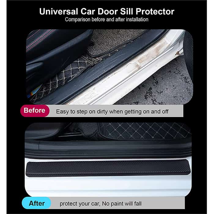 Stickers4Car, stickere pentru protecția pragului auto (set de 4 bucăți) - Image 9