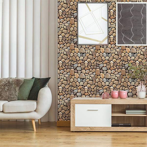 Stones3DWallpaper, tapet autocolant tridimensional, în imitație de piatră (set de 10 coli) - Image 5