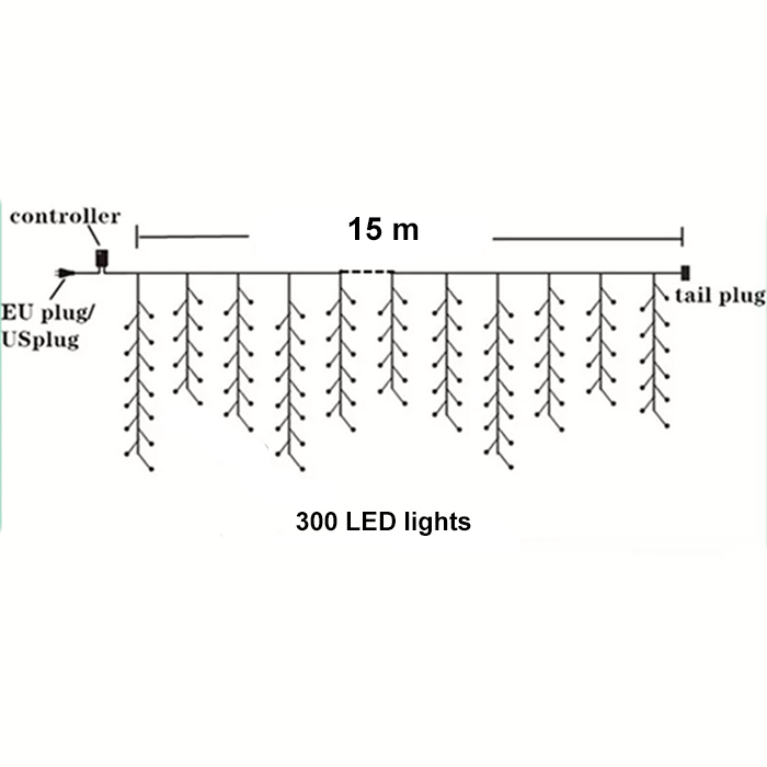 Stringy, lanț de lumină LED (15 m) - Image 2