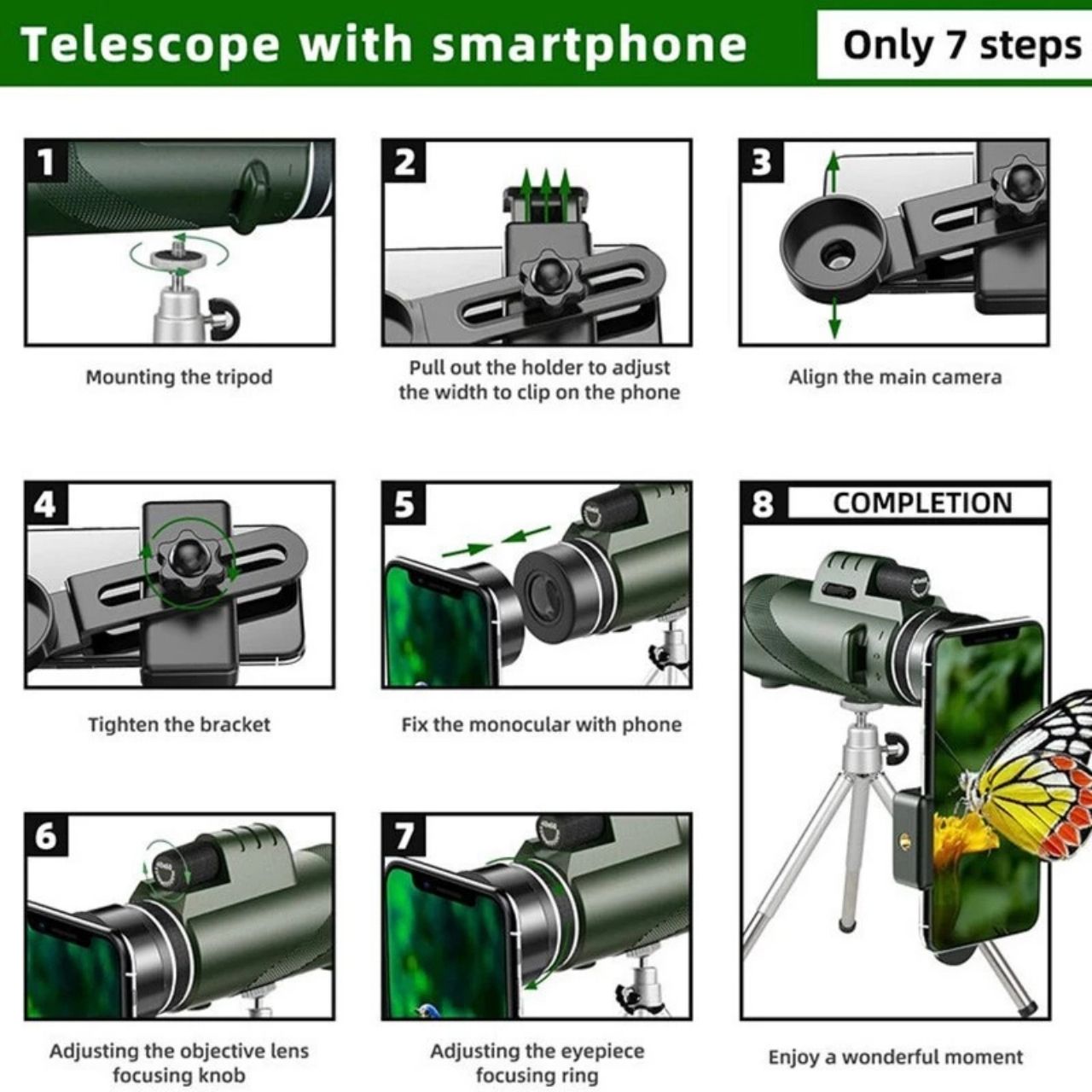 Telescop, telescop monocular de observare - Image 5
