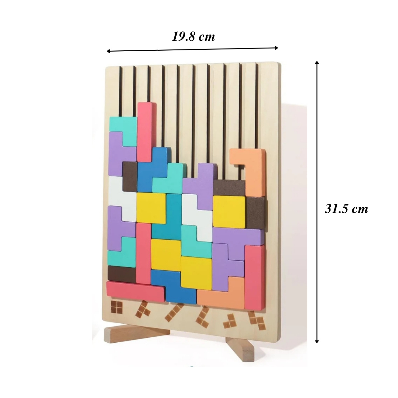 Tetris, jucărie didactică din lemn - Image 9