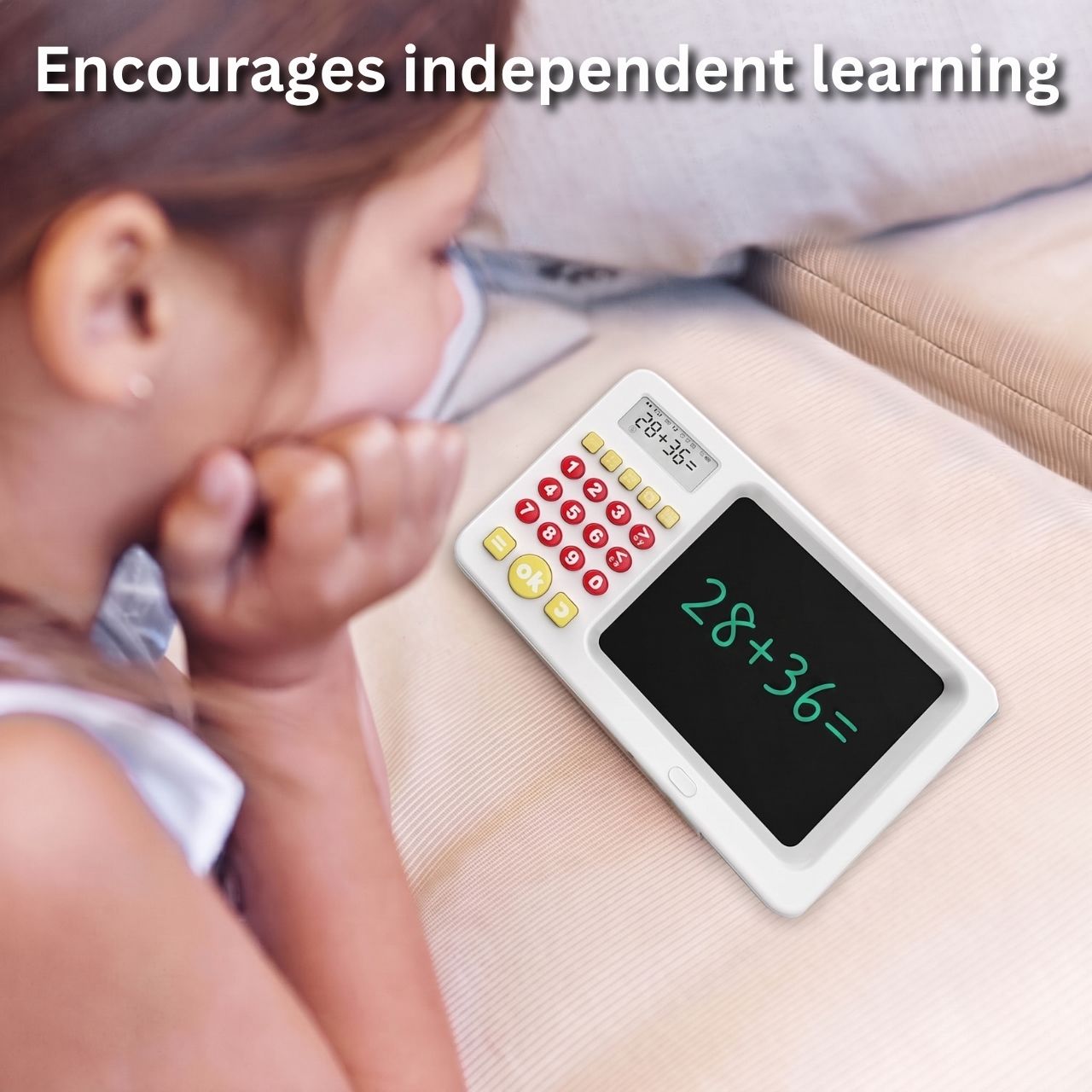 Tabletă educațională 2-în-1 cu calculator pentru copii, TrainMath - Image 3