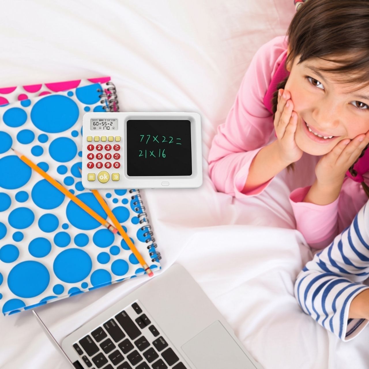 Tabletă educațională 2-în-1 cu calculator pentru copii, TrainMath - Image 9
