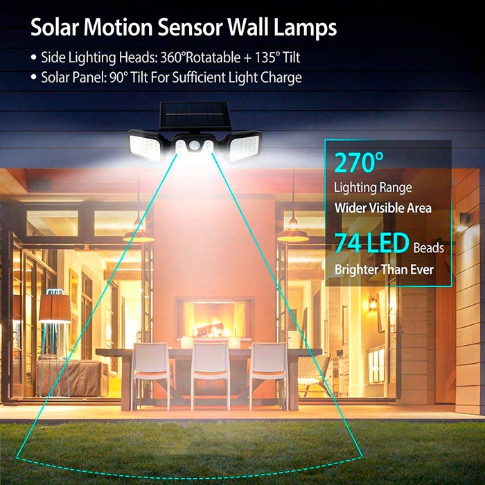 TripleSolar lampa solară cu 3 fețe - Image 3