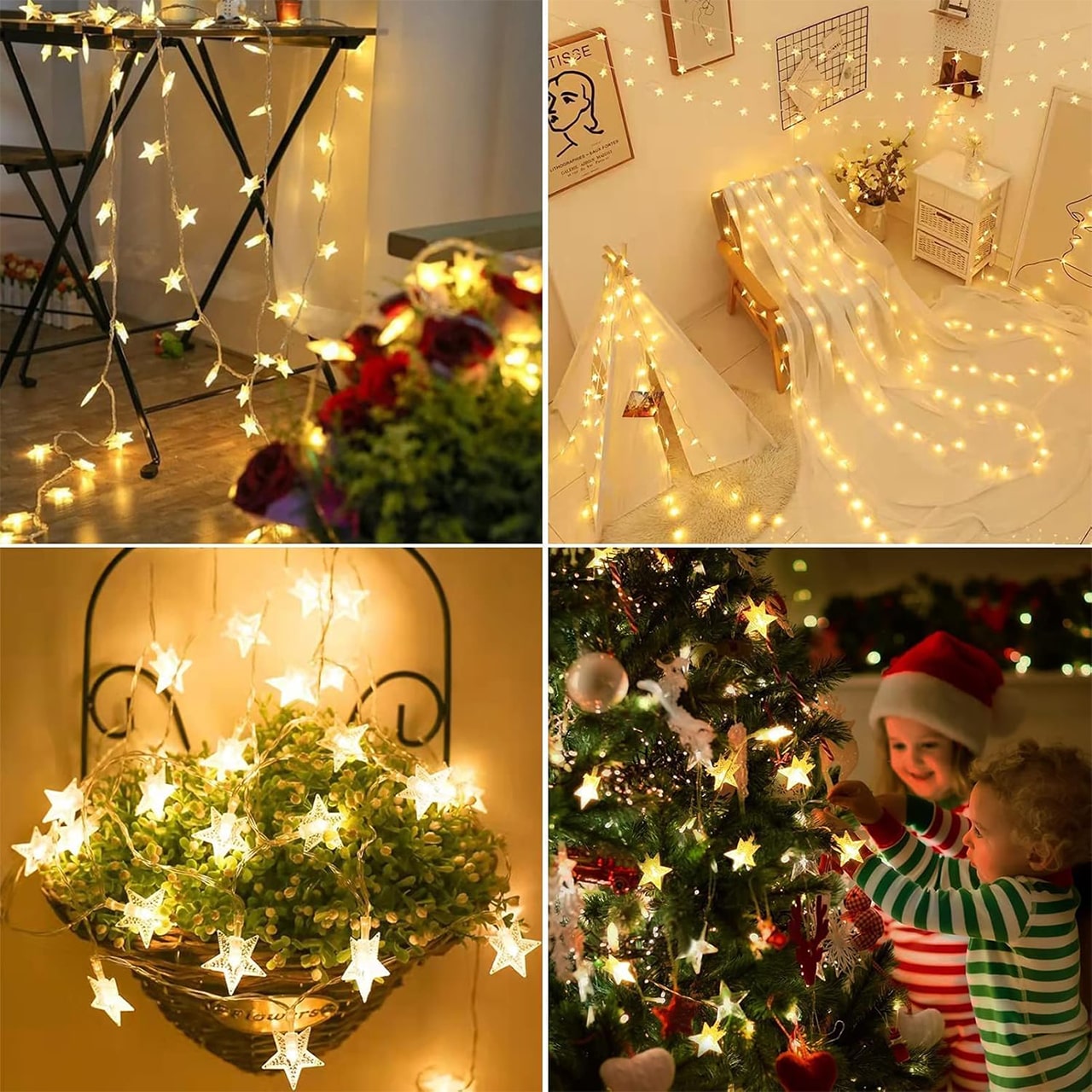 Twinkles, lanț de lumini cu lumini în formă de stea (6 m) - Image 6