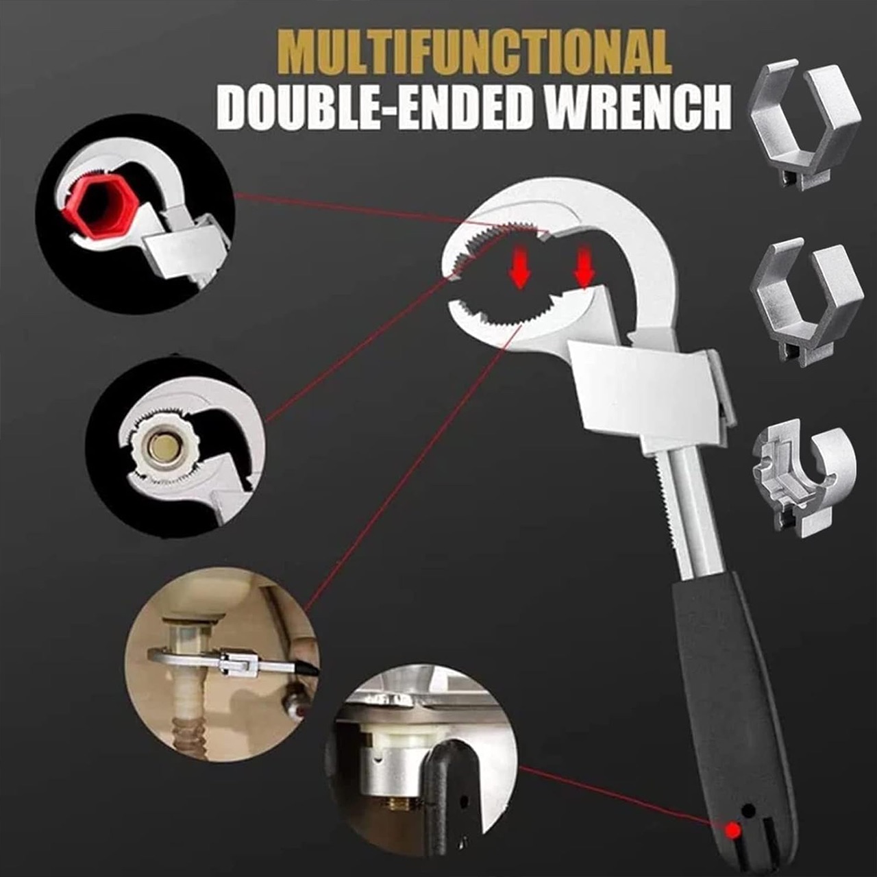 UniWrench, cheie reglabilă universală cu două fețe - Image 3