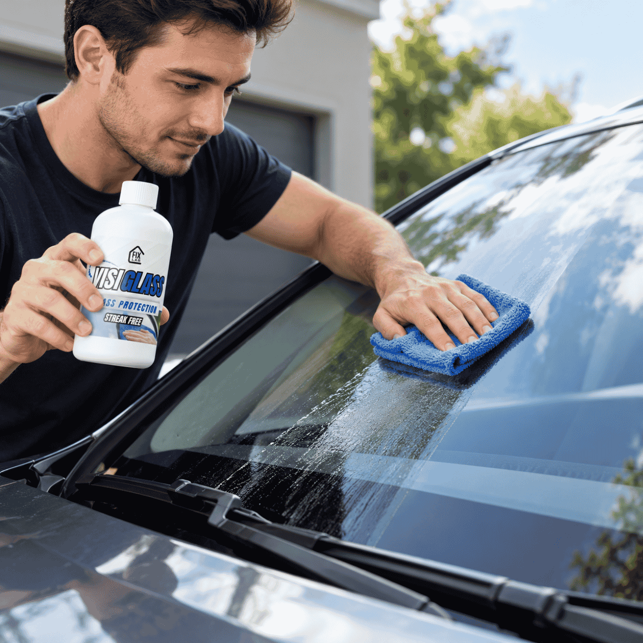 Soluție de curățare și protecție pentru geamuri auto, VisiGlass - Image 5
