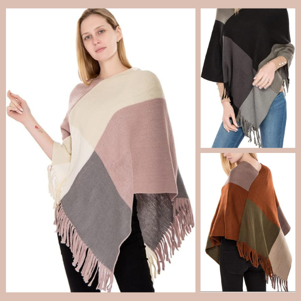 WLSHAWL-ROZ, Șal elegant din lână - Image 7