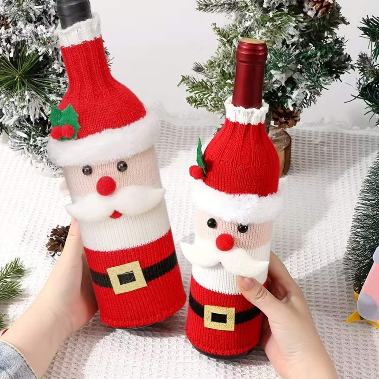 WineSanta, husă pentru sticlă Moș Crăciun - Image 3