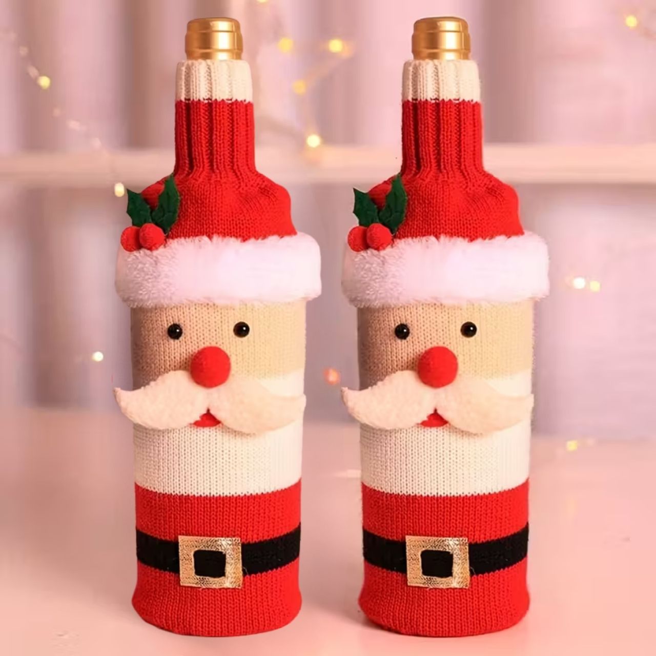 WineSanta, husă pentru sticlă Moș Crăciun - Image 6
