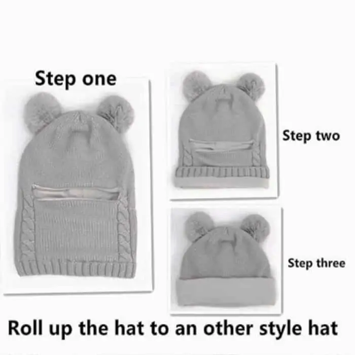 WinterHat, o căciulă de iarnă pentru bebeluși care acoperă capul, gâtul și urechile - Image 1