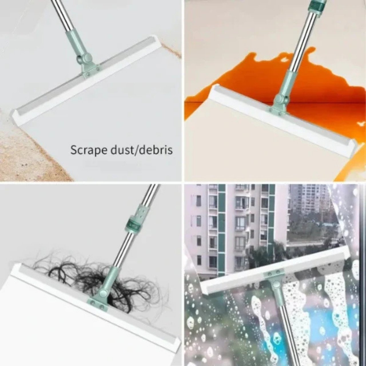 Wipsy, mătură și racletă 2în1 cu cap rotativ - Image 5