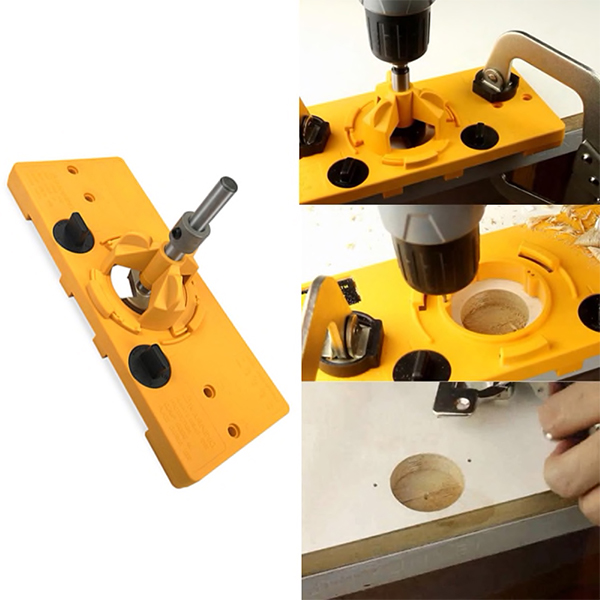 WoodWork, un set de 7 piese pentru montarea balamalelor - Image 2