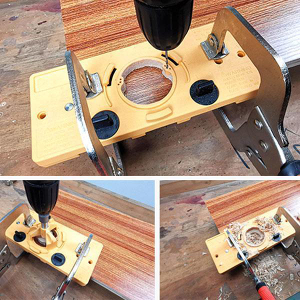 WoodWork, un set de 7 piese pentru montarea balamalelor - Image 3
