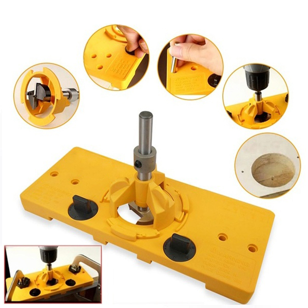 WoodWork, un set de 7 piese pentru montarea balamalelor - Image 7
