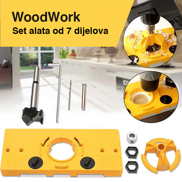 WoodWork, un set de 7 piese pentru montarea balamalelor - Image 10