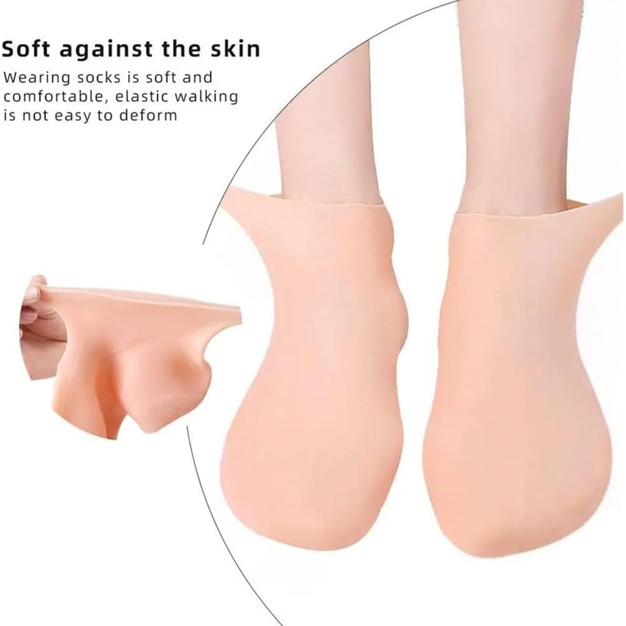 MoistMask, șosete de îngrijire a picioarelor din silicon hidratante (1+1 GRATUIT ) - Image 3