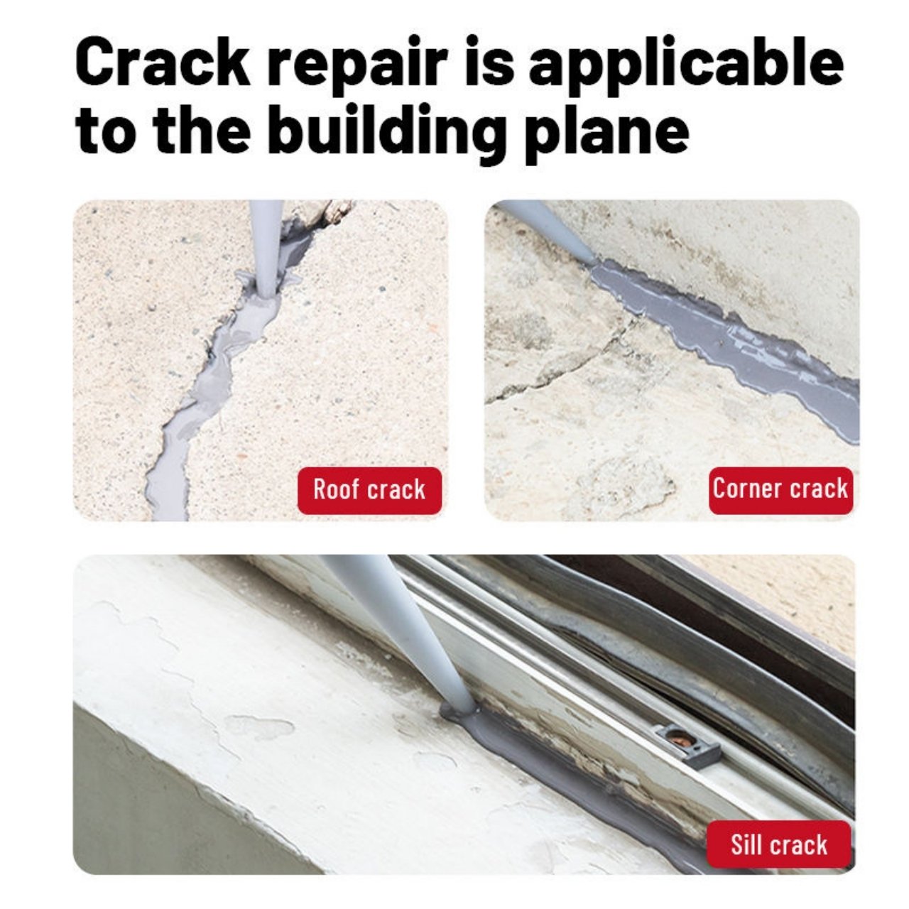 CrackFiller, Sigilant Elastic pentru Repararea Crăpăturilor (500 ml) - Image 2