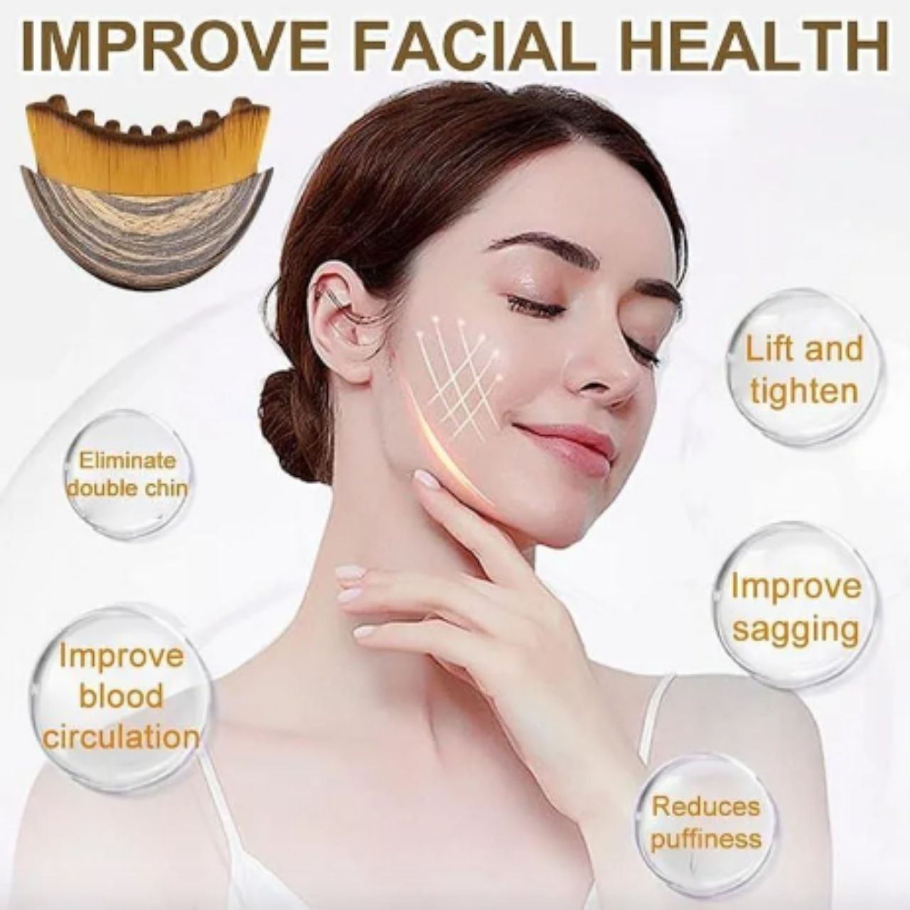 LymphaticBrush, perie pentru masaj limfatic și modelarea feței - Image 9